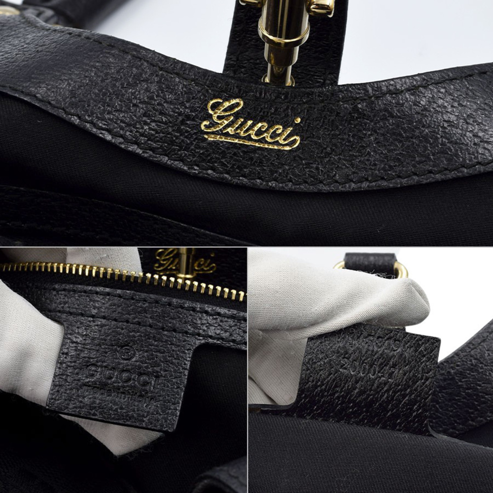 Gucci New Jackie Shoulder Bag Canvas/Leather Black - Picture 14 of 14